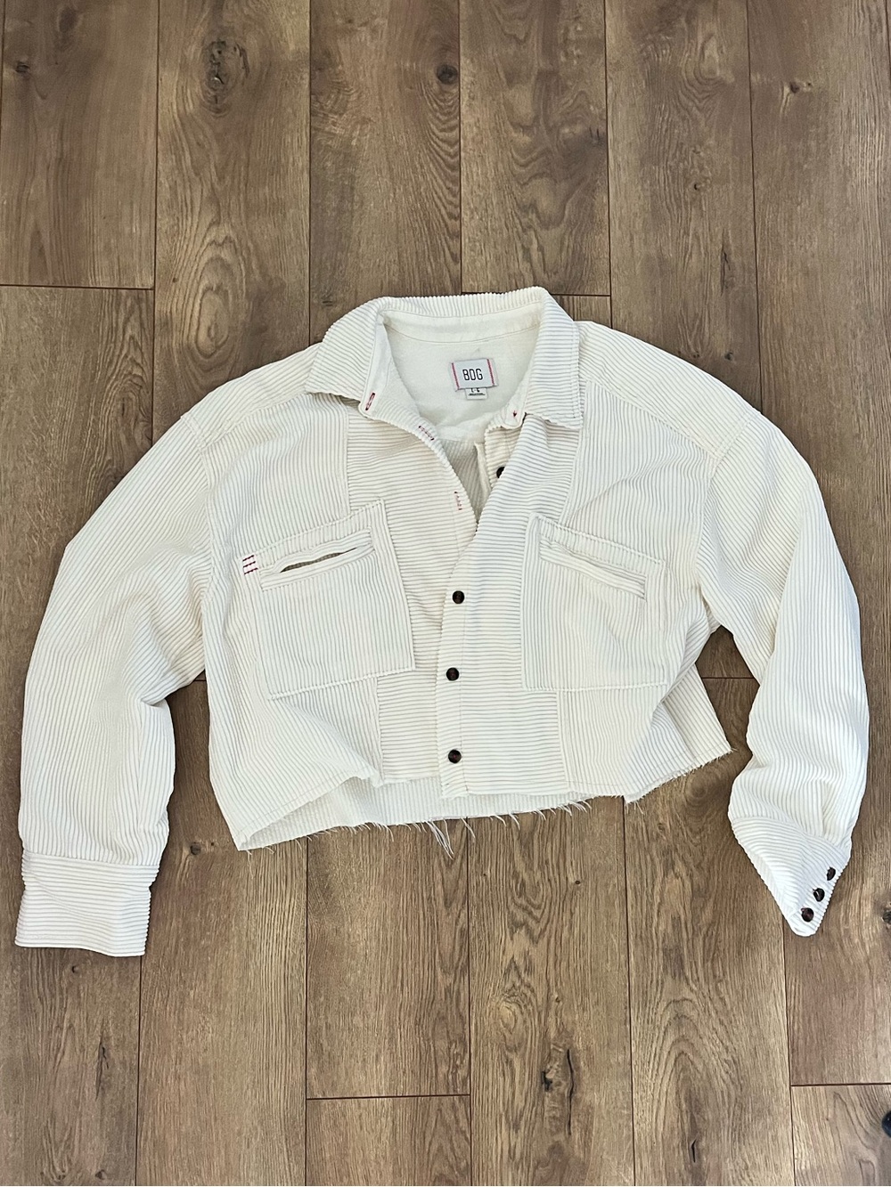 Corduroy cropped sweater